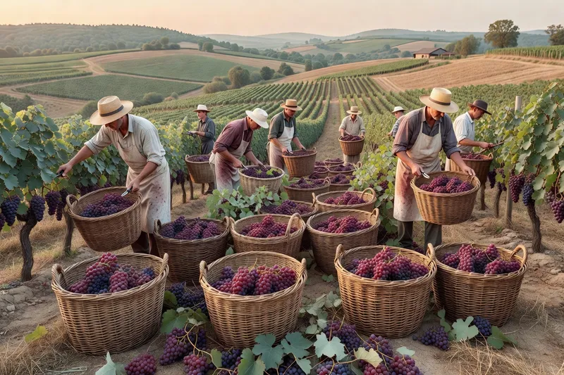 Membres de la confrérie Saint-Vincent en costume traditionnel lors d'une fête vigneronne à Pralong