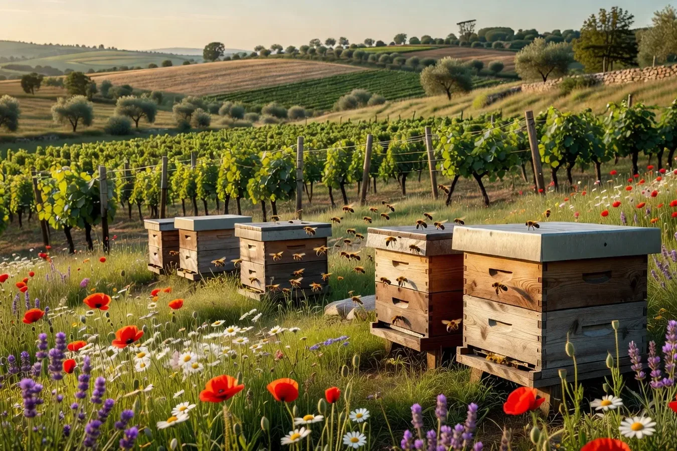 Apiculture et miel du Forez : un terroir mellifere entre coteaux et vignes